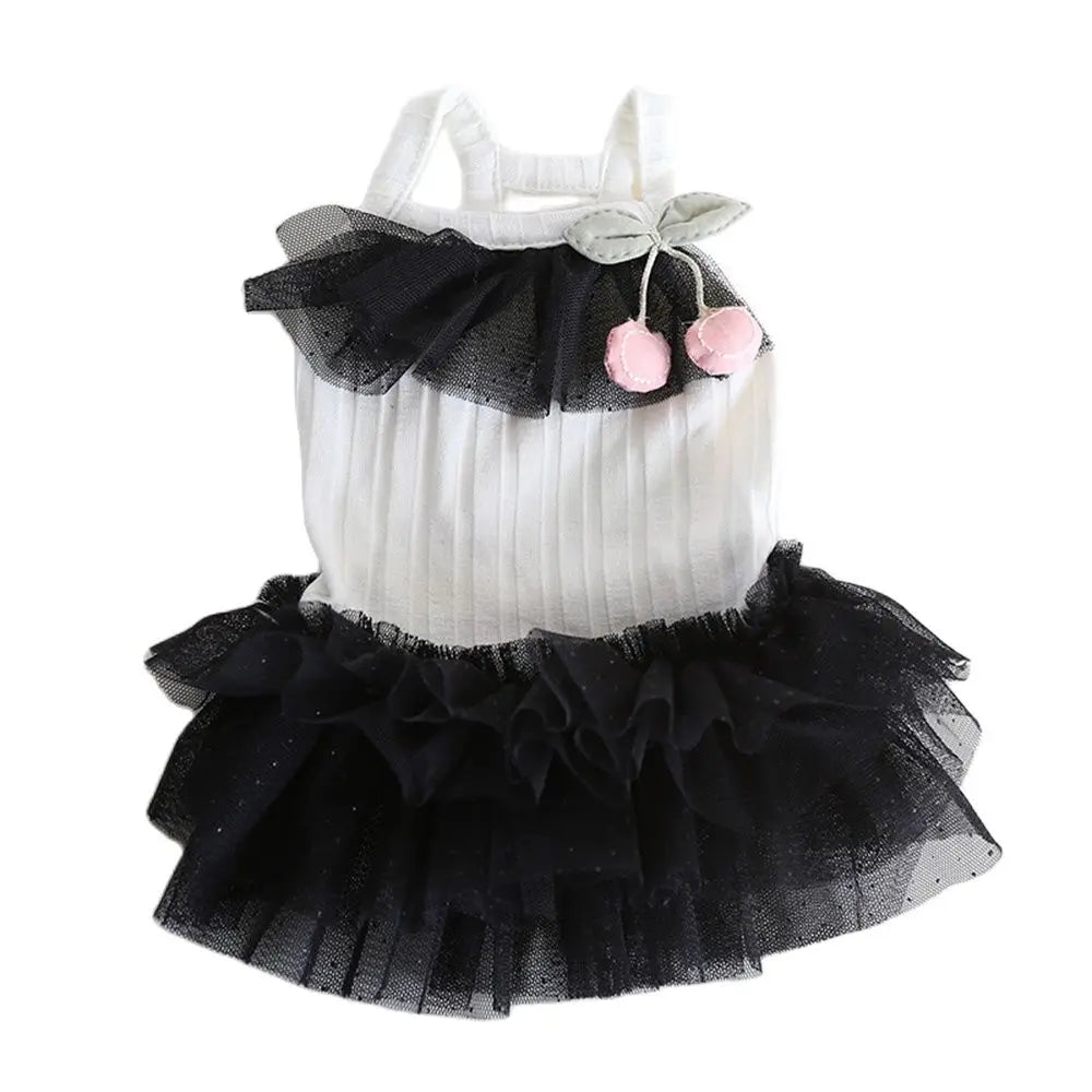 Dogs and Cats Dress Skirt Cherry Gauze  Design Pet Puppy Spring/Summer Clothes Outfit 3 Color