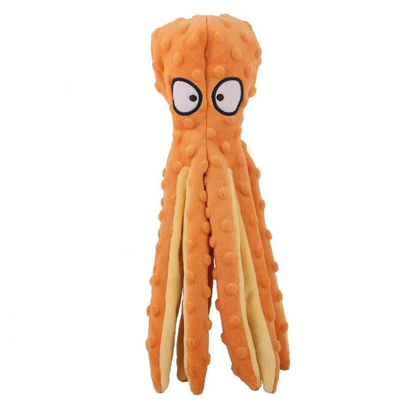 Pet Plush Toy Octopus Dog Interactive Toy Indestructible Bite Resistant Sound Puppy squeaky Octopu Dogs Rattle For Toys Supplies