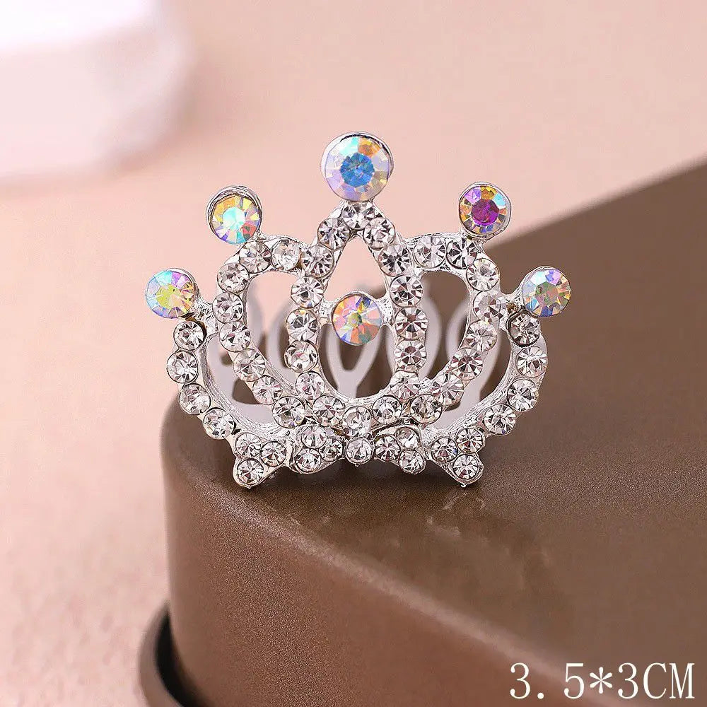 1/5pcs Bling High-grade Pet Hair Clip Crown Diamonds Hair Ornament Teddy Dog Cat Cute Pet Hairpin Puppy Hair Grooming Accesorios