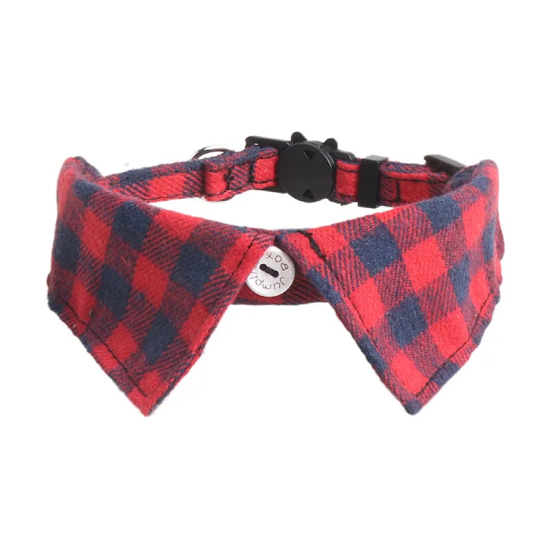 Bowtie for Cat Bow Tie Collar Plaid Adjustable Cat Tuxedo Collar for Small Dog Wedding Formal Tuxedo Suit Tux Outfits Birthday