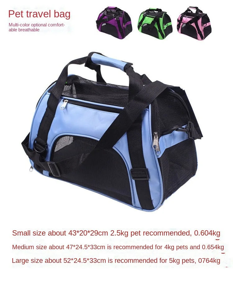 Portable Dog Cat Carrier Bag Pet Travel Bags