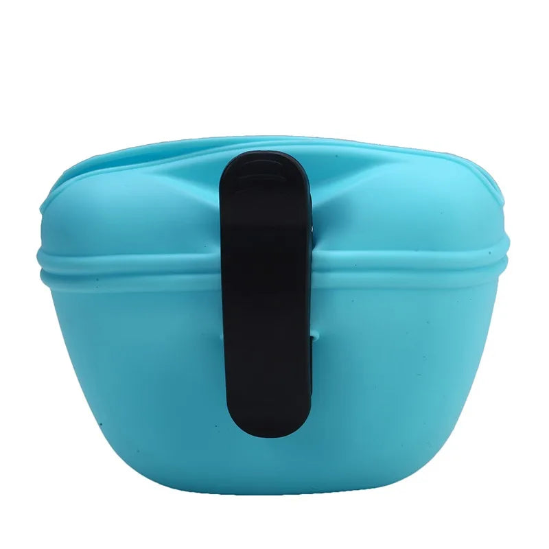 Silicone Dog Treat Bag Outdoor Feeder Puppy Snack Pouch Food Reward Storage Bag Pet Supplies Pet Portable Dog Training Waist Bag