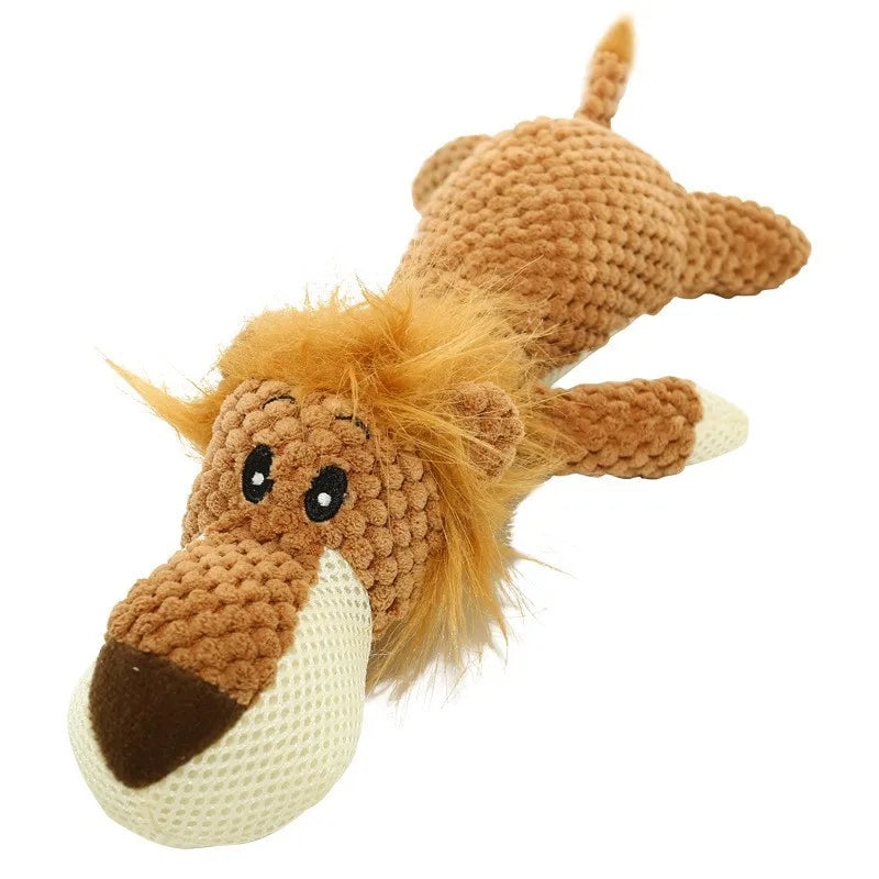 Pet Dog Toy For Large Dogs Cute Plush Squeak Stuffed Toys Fleece Durable Chewing Cute Soft Toy Pet Molar Toy Dog Accessories