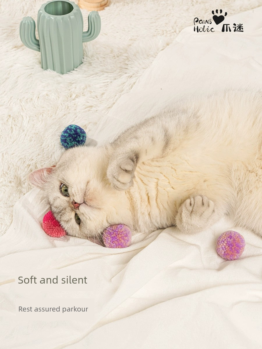 Pawsholic Mute Fur Ball Self-Hi Relieving Stuffy Cat