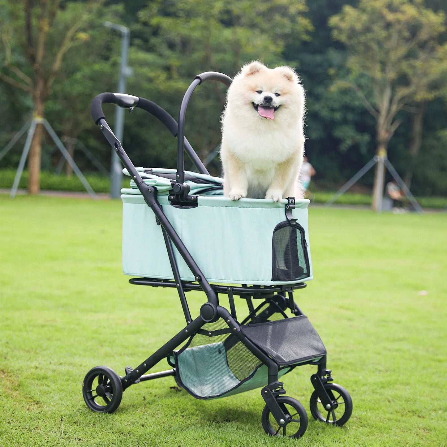 Multifunctional Portable Pet Stroller Large Space Dog Stroller Foldable Pet Stroller Portable Pet Basket Dogs  Pet bags