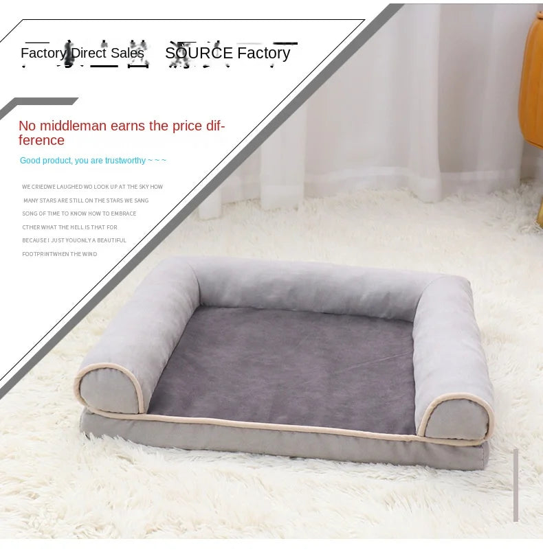 Sponge can be used in four seasons. Square pet cat kennel. My dog kennel pet kennel. Winter warmth. Sofa pet sofa kennel