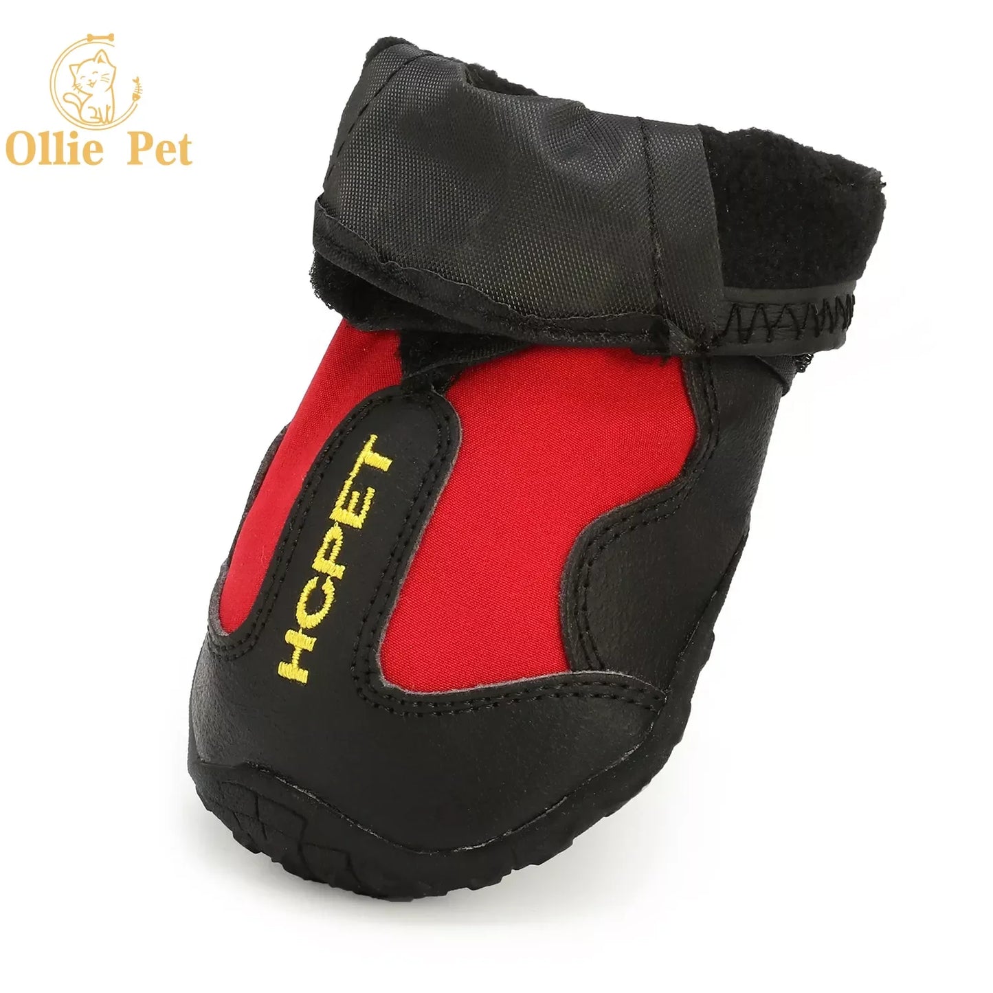 Dog Shoes Waterproof Anti-Slip Rain Boots Warm Snow Reflective for Small Large Pet Sports Training Protect Pet Feet 4pcs