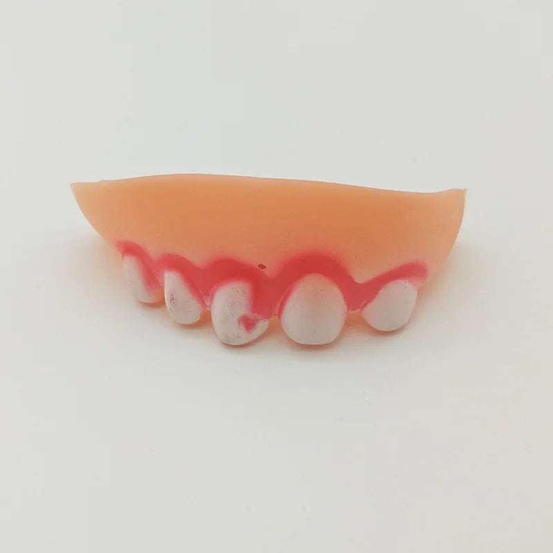 False Teeth For Dog Funny Dentures Pet Decorating Supplies Halloween Cosplay Humans And Vampires Toys Tricky Funny Dentures