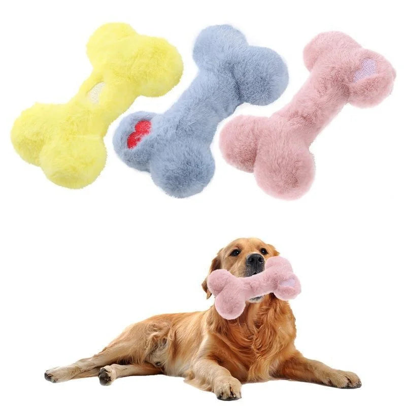 Dog Toy Bone Shape Pet Plush Toys Dog Interactive Toys Cat Toy Pet Supplies