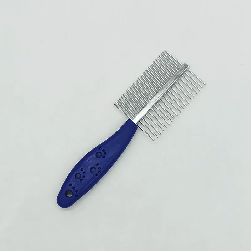 Two-sided Dog Comb Hair Removal Brush Flea Comb Cats Pet Supplies Grooming Fine-toothed Pet Comb Cleaning Tool Dogs Lice Brush