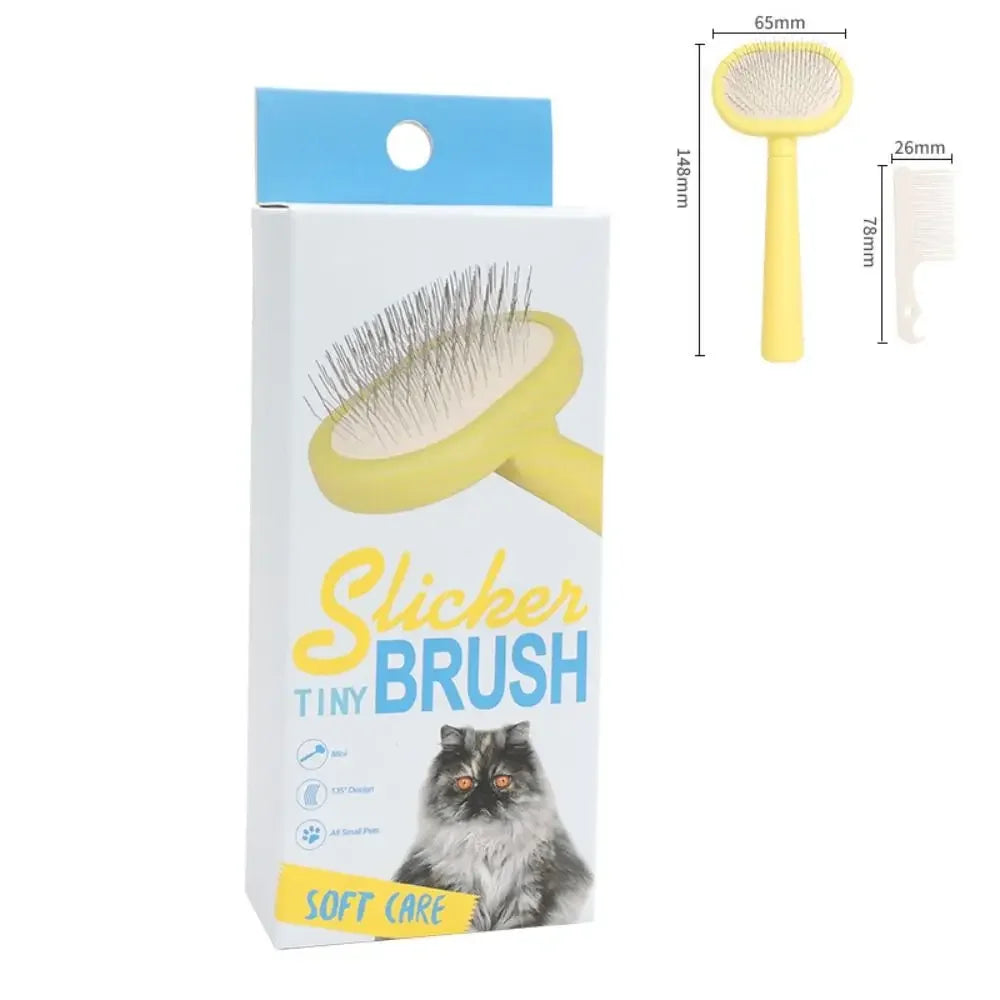 Pet Hair Shedding Comb Dog Cat Brush Grooming Long Hair Indoor Cats Brush Hair Remover Cleaning Beauty Slicker Pet Supplies