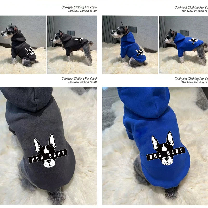 Dog Clothing Autumn Winter Dog Sweater Warm Pet Clothing Fadouke Clothing Fashion Brand Dog Coat Small Dog