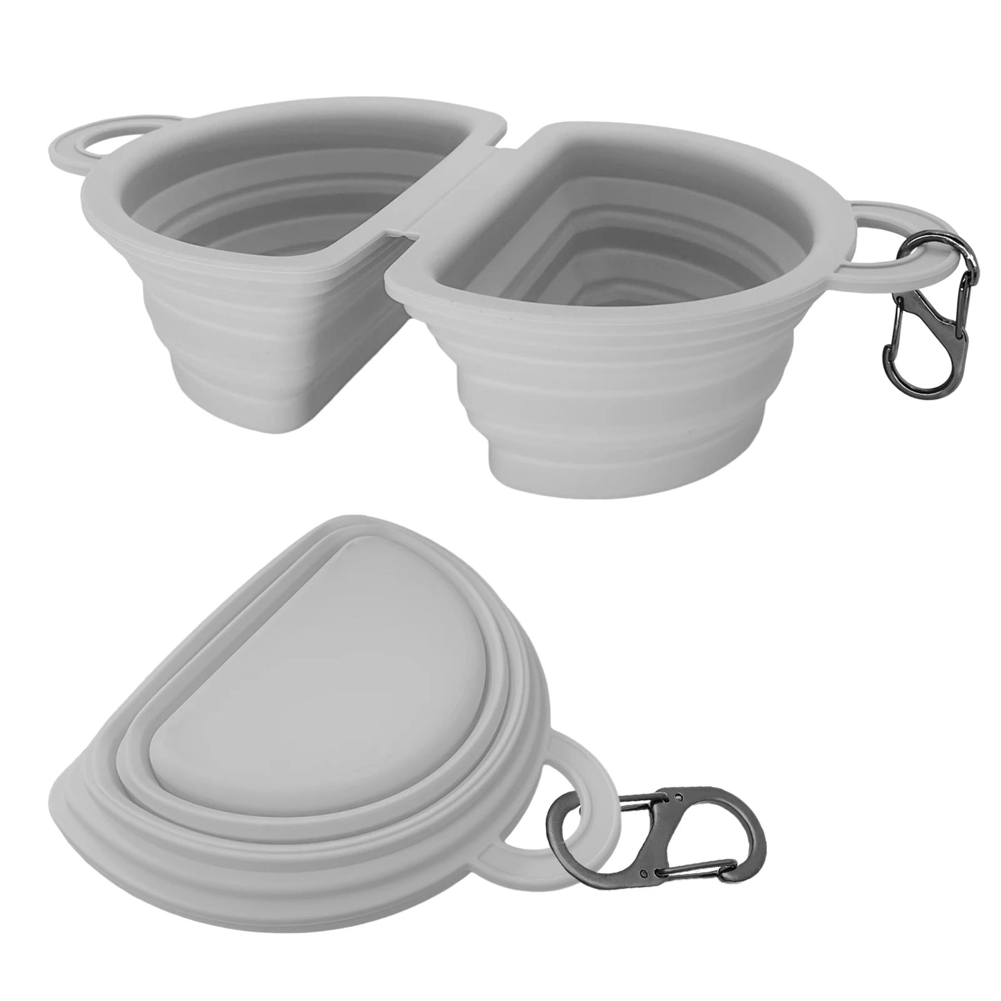 350/1000ml Large Collapsible Dog Pet Folding Silicone Bowl Outdoor Travel Portable Puppy Food Container Feeder Dish Bowl