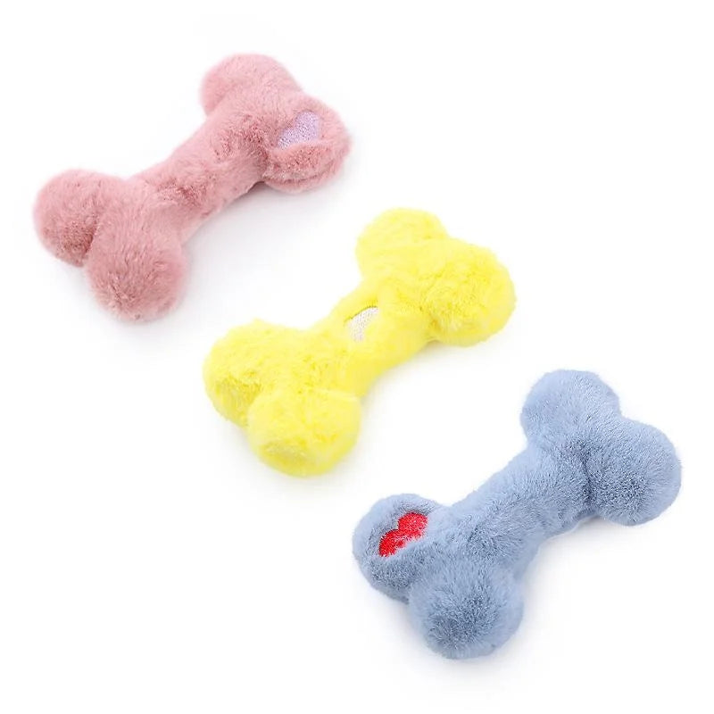 Dog Toy Bone Shape Pet Plush Toys Dog Interactive Toys Cat Toy Pet Supplies