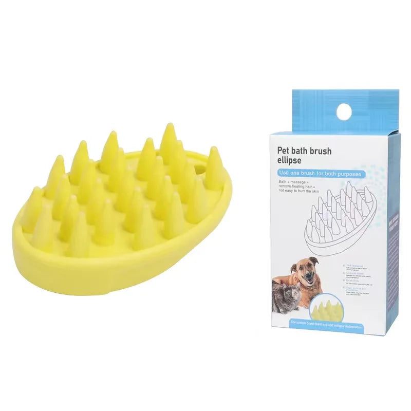 Bathroom Puppy Dog Cat Bath Massage Gloves Brush Safety Silicone Pet Accessories for Dogs Cats Dog comb Tools