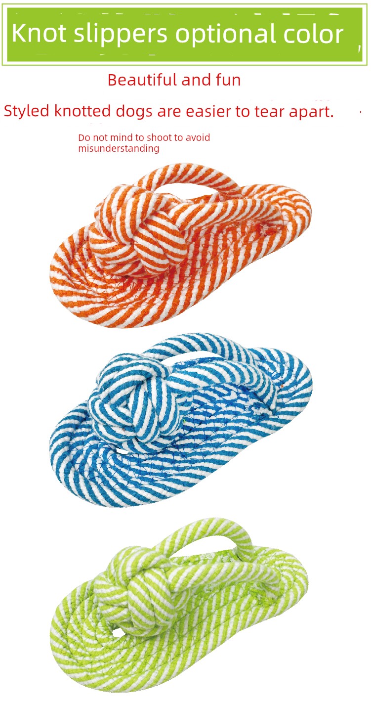 Rope Sandle Toy for Small to Medium Dogs