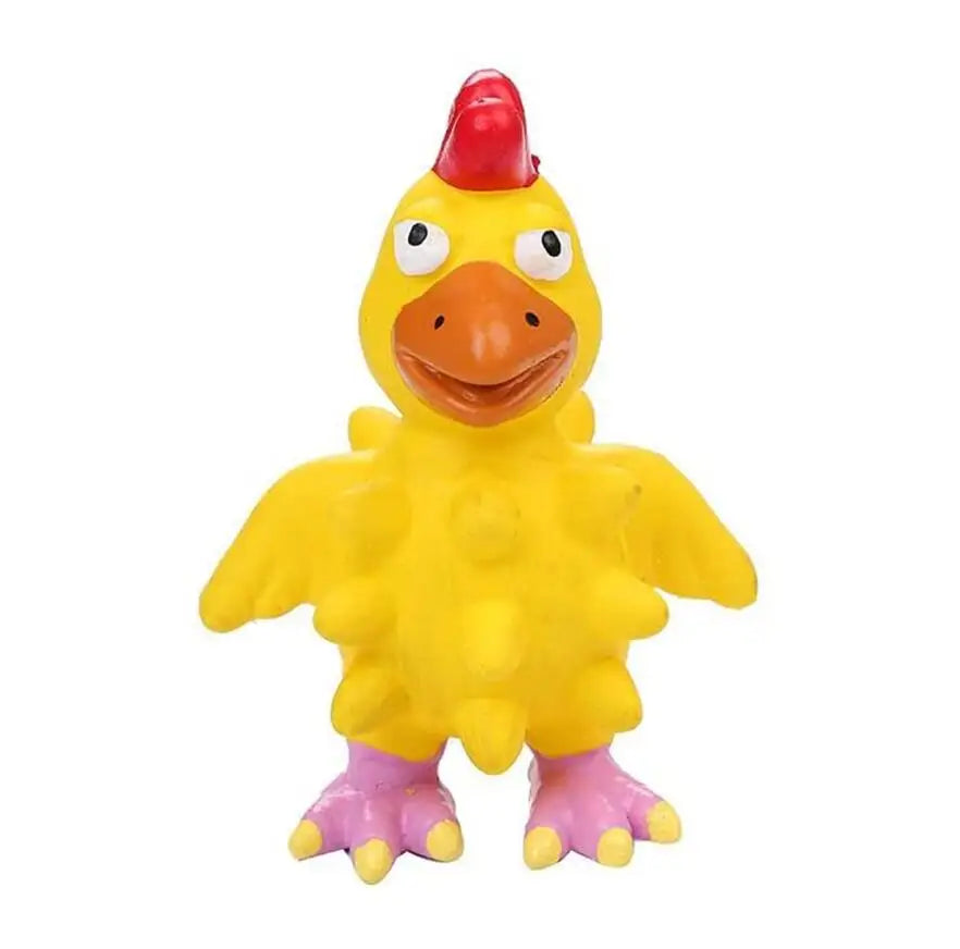 Squeaky Dog Rubber Toys Dog Latex Chew Toy Chicken Animal Bite Resistant Puppy Sound Toy Dog Supplies For Small Medium Large Dog