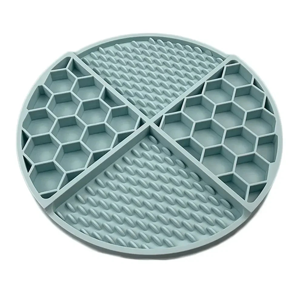 Pet Supplies Dog Cat Lick Pad Square Round Sucker Slow Food Pad Shower Distraction Pad Silicone Lick Pad Slow Food Tray