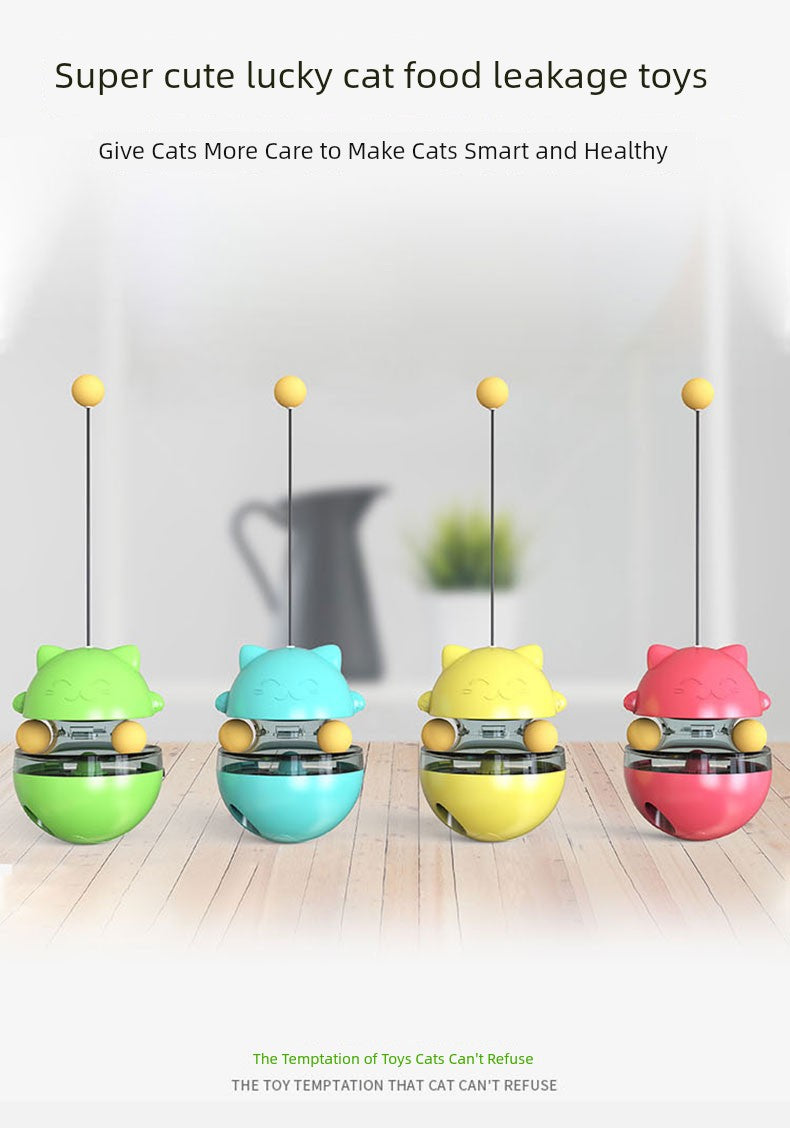 Turntable Food Dropping Ball Relieving Boredom Self-Hi Funny Cat Handy Gadget Toy