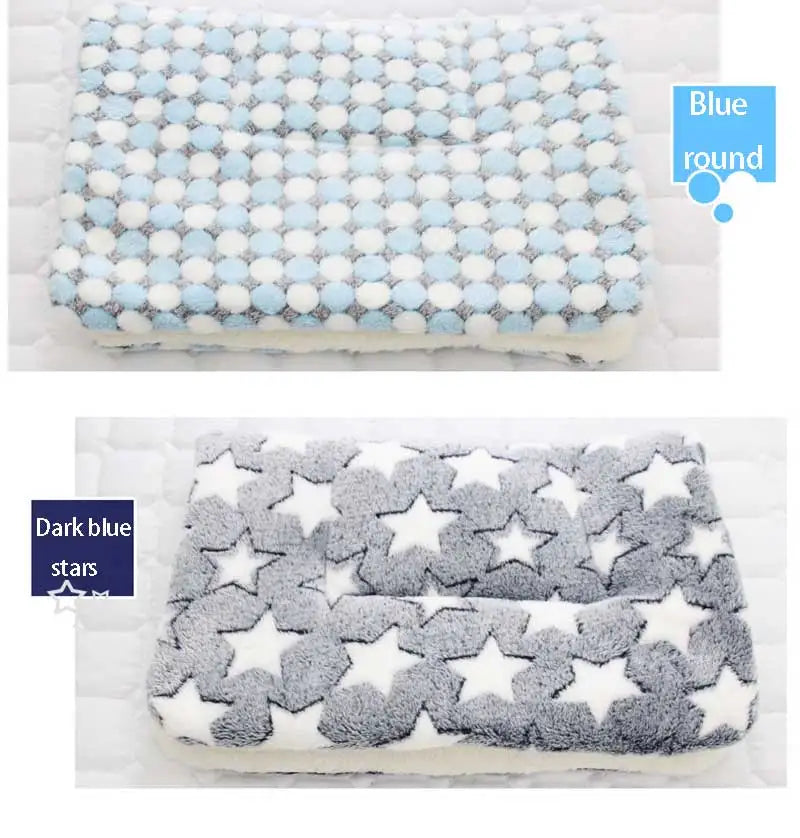 Soft Flannel Thickening Pet Soft Fleece Pad Pet Blanket Mattress Puppy Cat Sofa Mat Home Carpet Warm Sleep Set Dog Bed