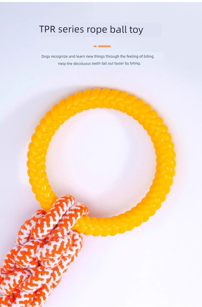 Rubber Ring Interactive Dog Toy