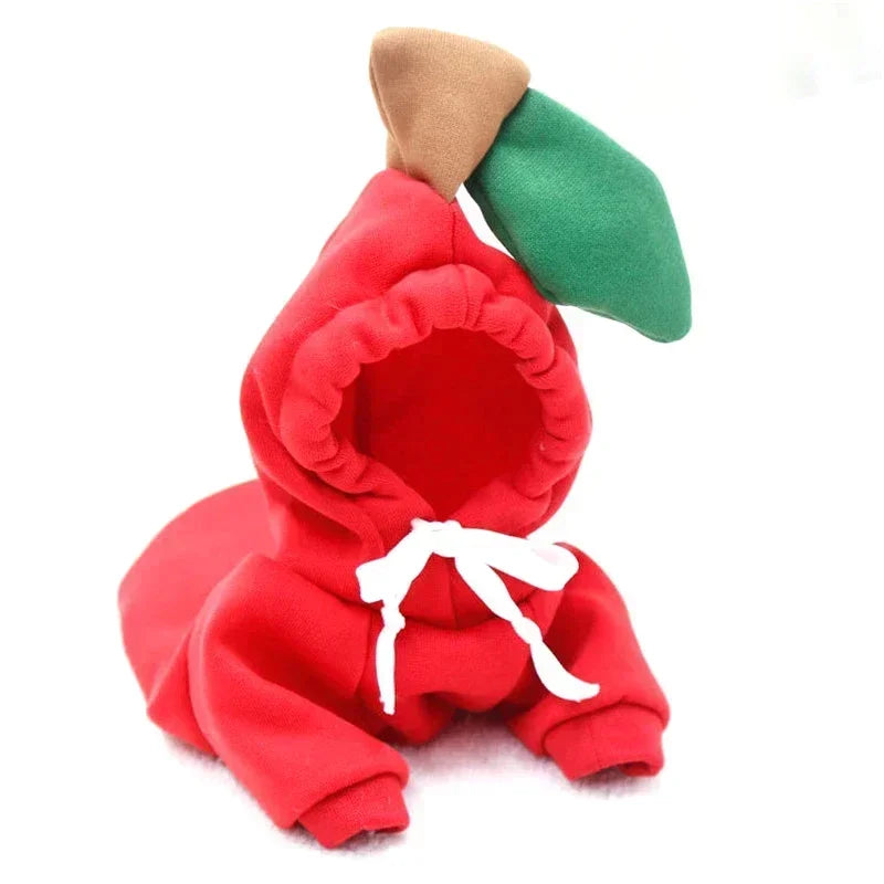 Cute Fruit Dog Clothes Reindeer Small Dogs Hoodies Warm Pet Clothing Puppy Cat Costume Coat Chihuahua Mouse Cheese Jacket Suit