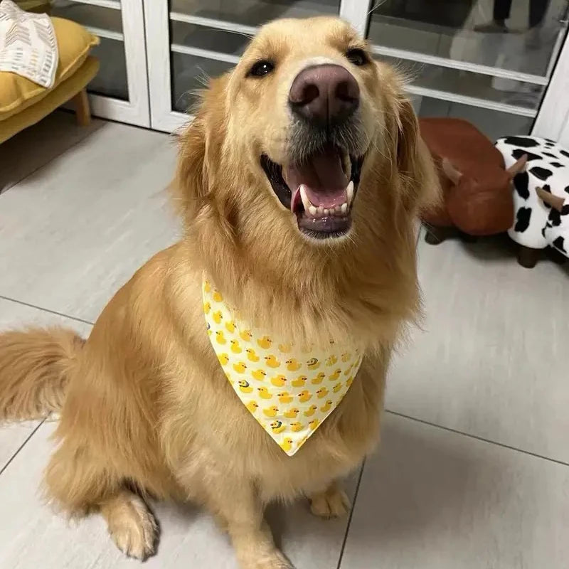 Toalla de saliva de algodón de alta calidad para perros y gatos, 11 colores, estampado de frutas, vendaje triangular para mascotas, accesorios de chat para gatos y gatitos