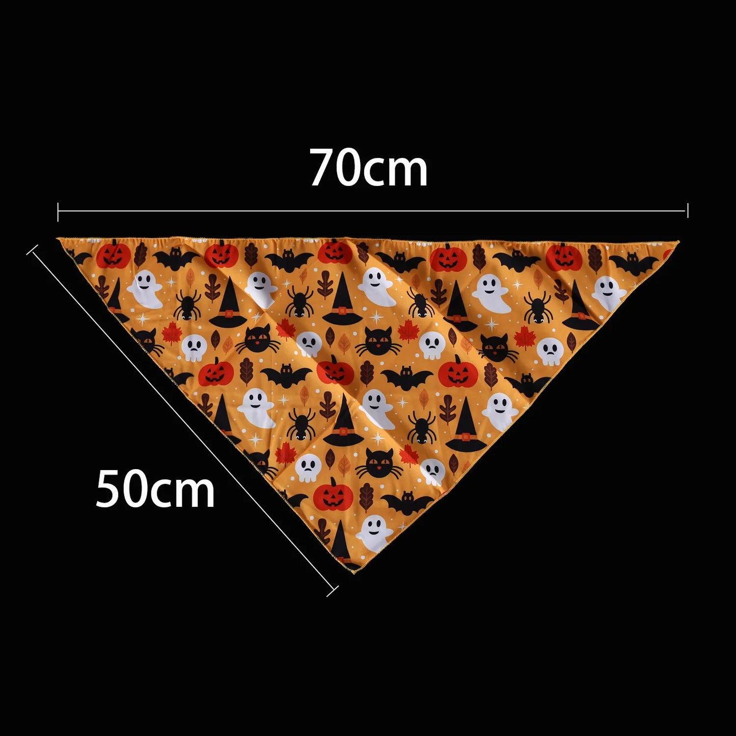 Conjunto de Halloween para mascotas, sombrero de murciélago, araña y calabaza, diadema con babero de encaje, bufanda triangular, accesorios para perros y gatos, lazos para cachorros y perros