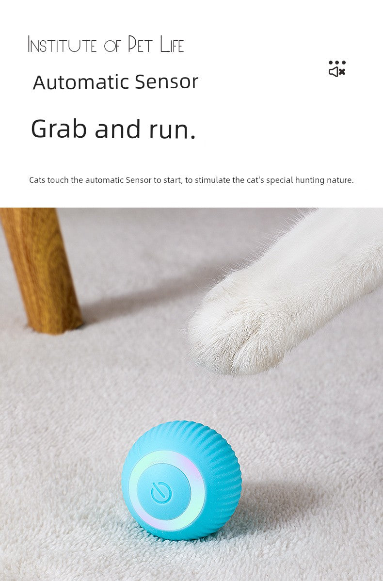 Self-Hi Relieving Stuffy Electric Rolling Ball Cat Toy