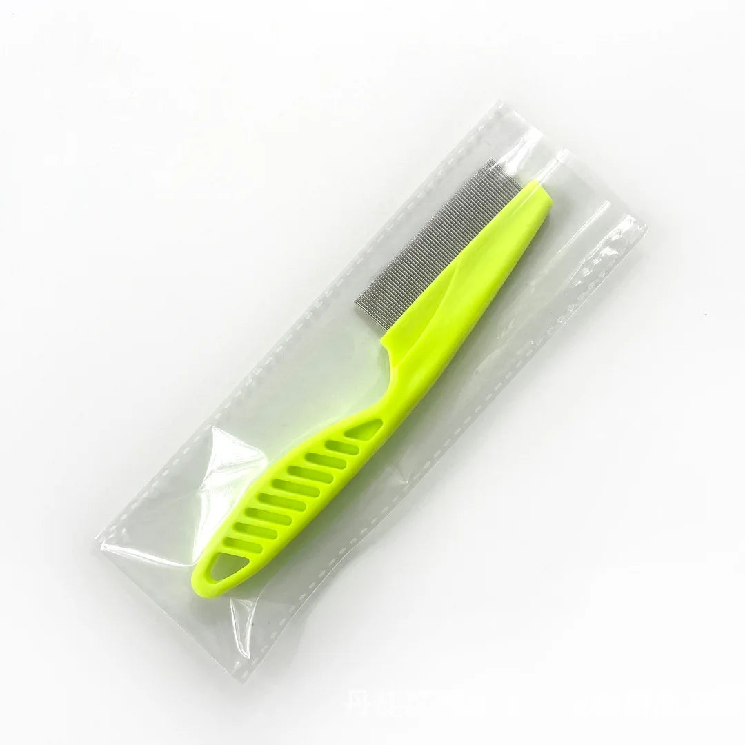 2/1pc Pet Hair Shedding Comb Stainless Steel Flea Comb for Cat Dog Pet Comfort Flea Hair Grooming Comb Dog Brush Grooming Tools