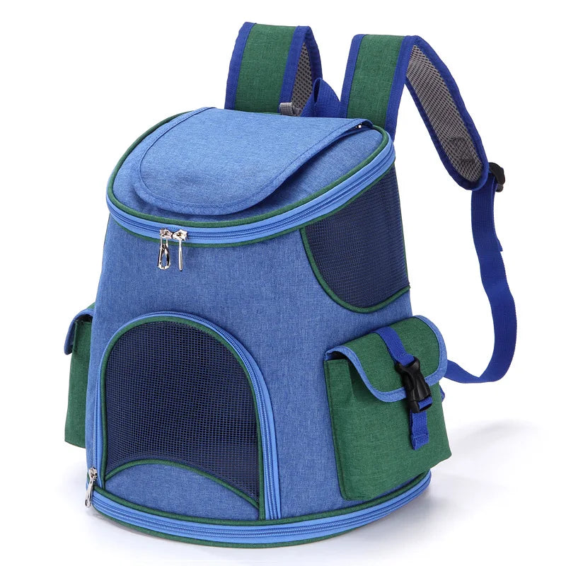 Pet Bags Breathable and Cool Cat Travel Backpack with Two Side Pockets Dog Carrier Large Suitable for Hiking Traveling Camping