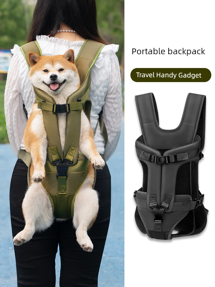 Shiba Inu Corgi Teddy Portable Big Dog Pet Backpack