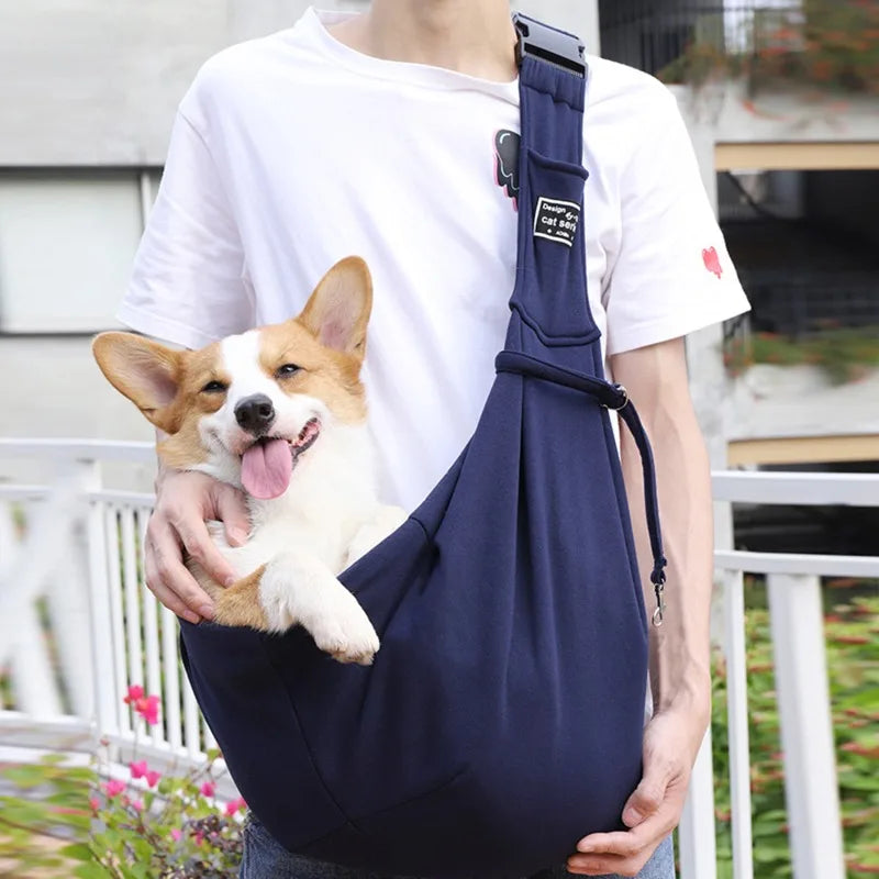 Pet Dog Carrier Bag Outdoor Travel Puppy Shoulder Bags Dogs Single Comfort Sling Handbag Tote Pouch Kitten Corgi Transport Pets