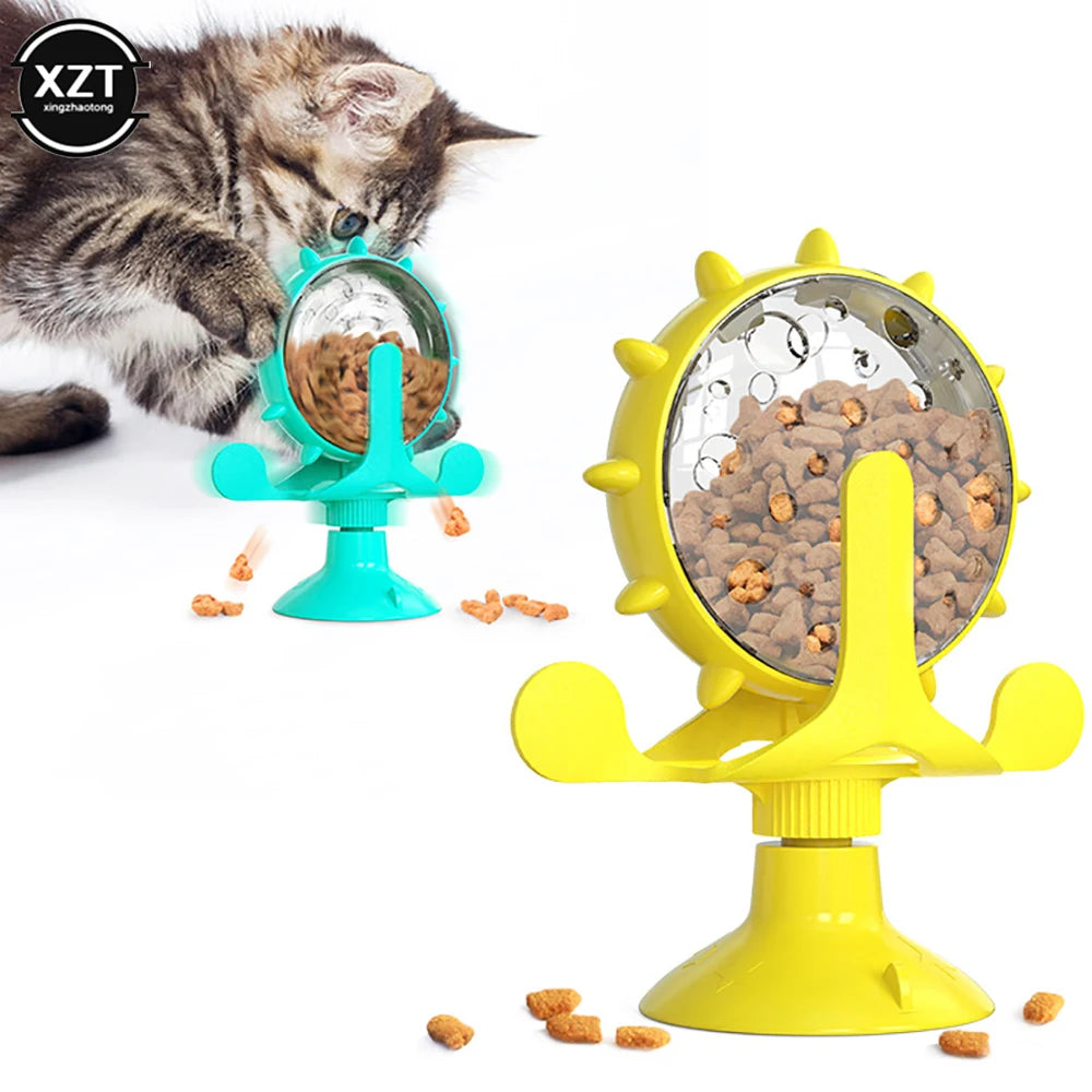 Interactive Treat Leaking Ball Toy for Puppy Original Slow Dog Feeder Funny Cat Dog Rotatable Wheel Pet Products Accessories