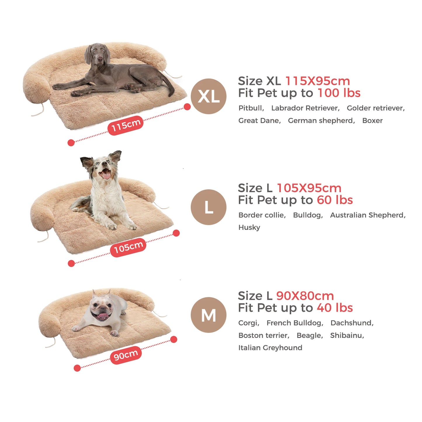 Fluffy Dog Bed Mat Dog Cat Sofa Winter Warm Pet Blanket Sleeping Bed for Dog Portable Dog House Washable Pet Kennel Puppy Pad