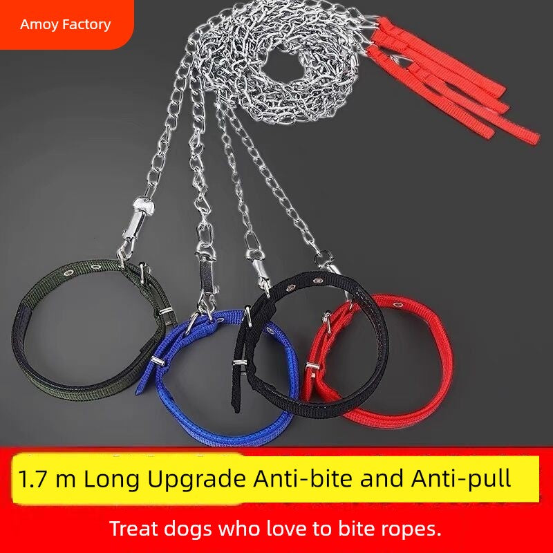 Anti-Bite Medium Large Dog Long Hand Holding Rope