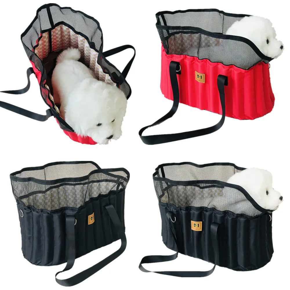 Carrier Tote Bag for Cat, Safety Dog Car Carrier Handbag Seat for Small Dogs Cat Portable Puppy Carrier Tote Safety Pet Booster