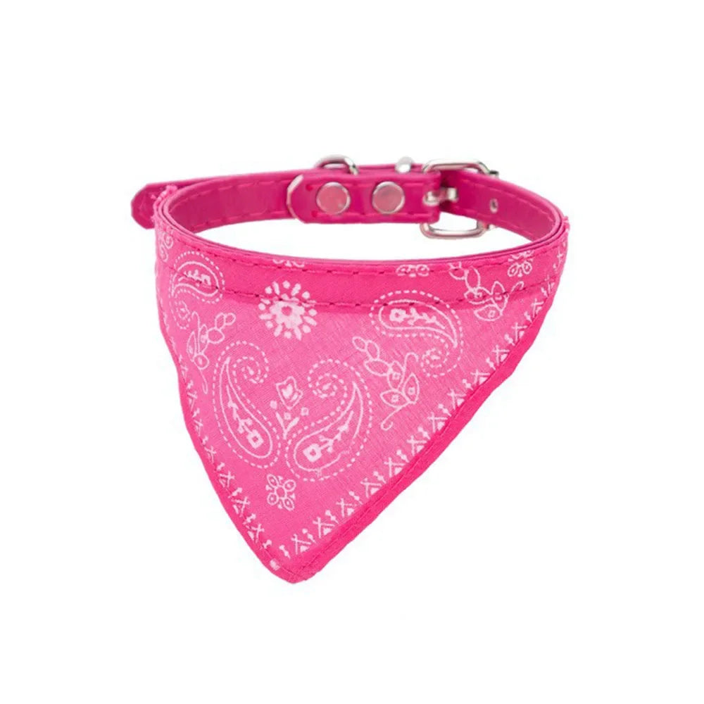 Collier bandana pour chat, chiot, chien, écharpe, foulard, avec boucle réglable pour chats, petits animaux de compagnie, chatons, colliers, reliure triangulaire