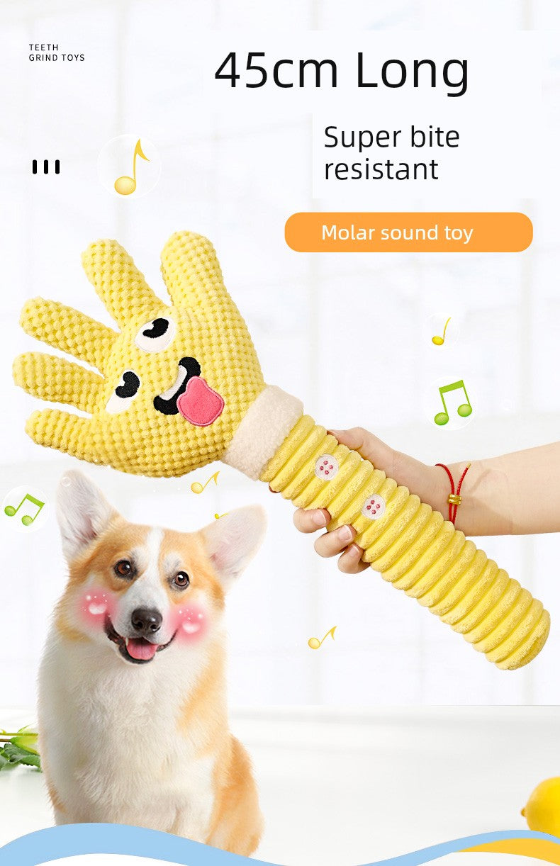 Relieving Stuffy Handy Gadget Palm Corgi Golden Retriever Dog