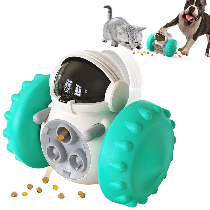 Dog Treat Leaking Toy Pet Puzzle Interactive Tumbler Toy Puppy Cat Slow Food Feeder Dispenser Dog Training Supplies