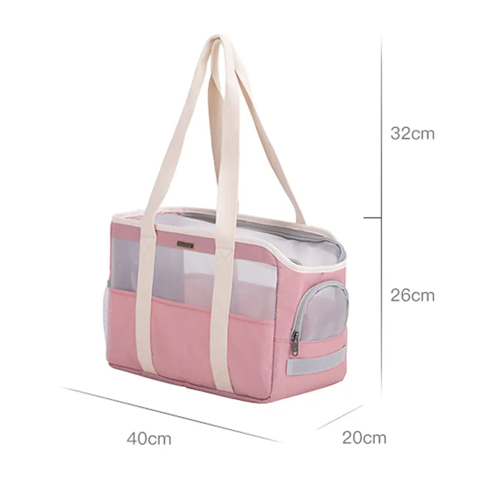 Fashion Cat Outdoor Hand-carrying Small Dog Bag Breathable Pet Carrier Handbag Puppy Kitten Travel Shoulder Bags