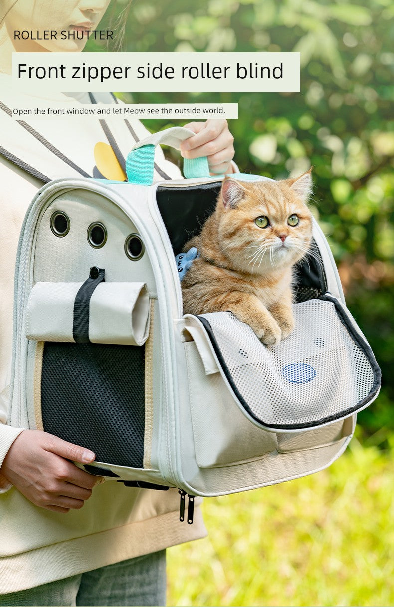 Cat Bag Portable Cat Bag Internet Celebrity Astronaut Bag Cat Diaper Bag Foldable Cat Bag Opaque Backpack