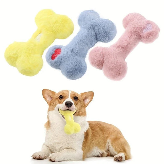 Dog Toy Bone Shape Pet Plush Toys Dog Interactive Toys Cat Toy Pet Supplies