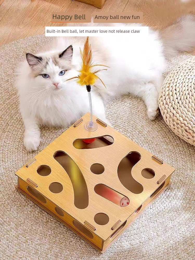 Relieving Stuffy Handy Gadget Consumption Puzzle Maze Box Cat