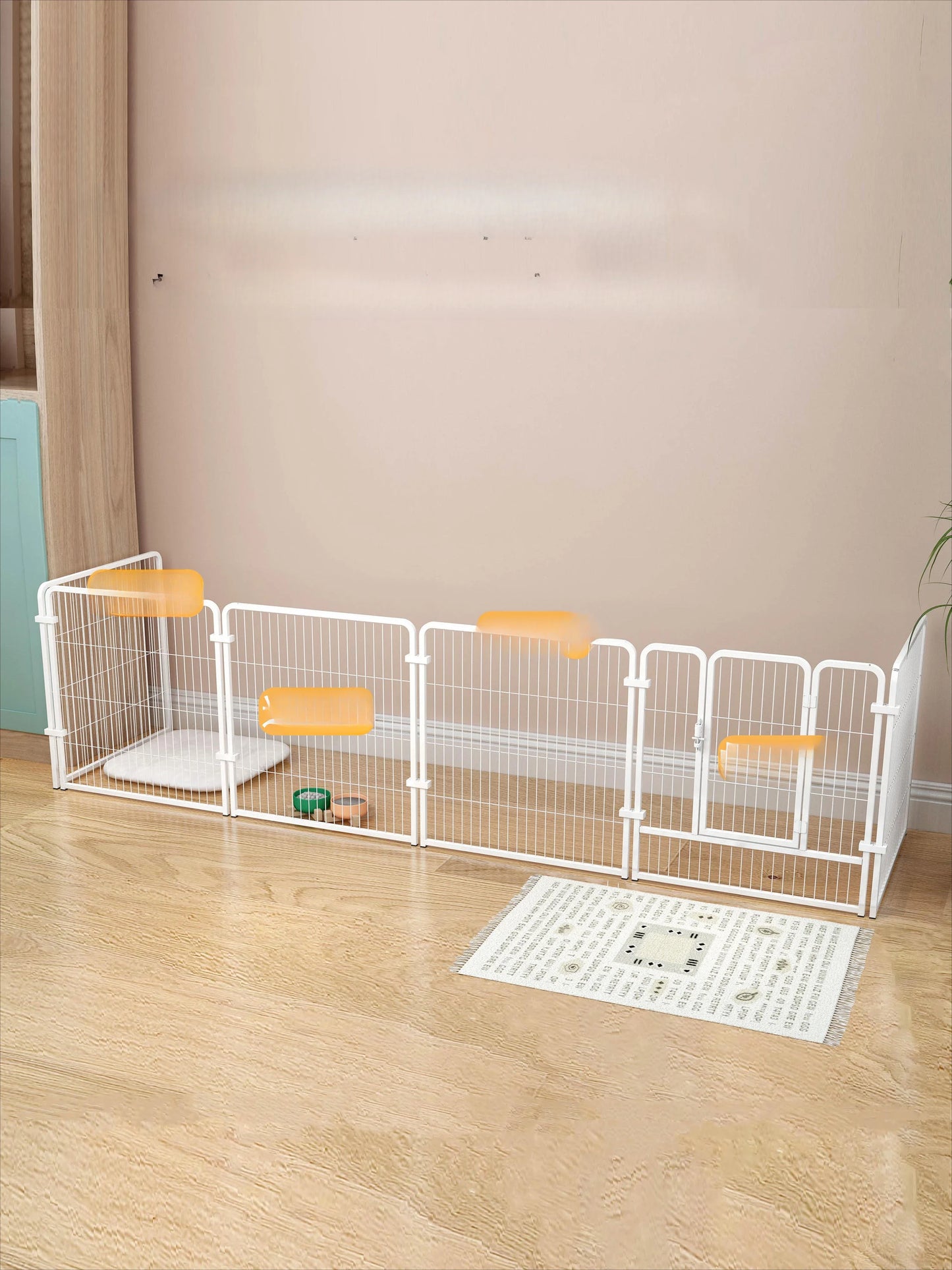 Heavy Duty Dog Puppy Playpen Foldable Dog Playpen Fence Heavy Duty Dog Exercise Fence for  Cat Rabbit Pet Exercise