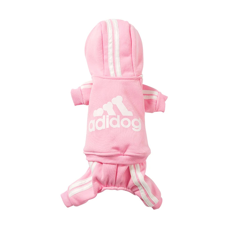 Adidog Clothes Dog Jumpsuit Warm Puppy Pet Clothes For Dog Hoodies Sweatshirt Yorkie French Bulldog Clothing For Dog Coat Jacket