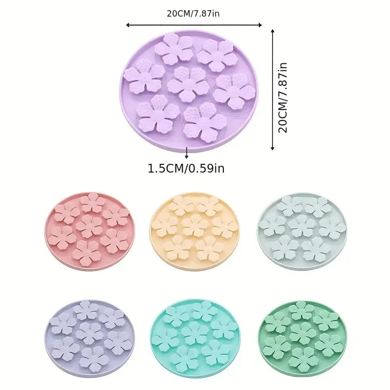 Silicone Pet Slow Food Mat for Dog Cats Leak proof Meal Mat Easy to Clean Anti slip Waterproof Pet Mat Rose shaped Slow Food Mat