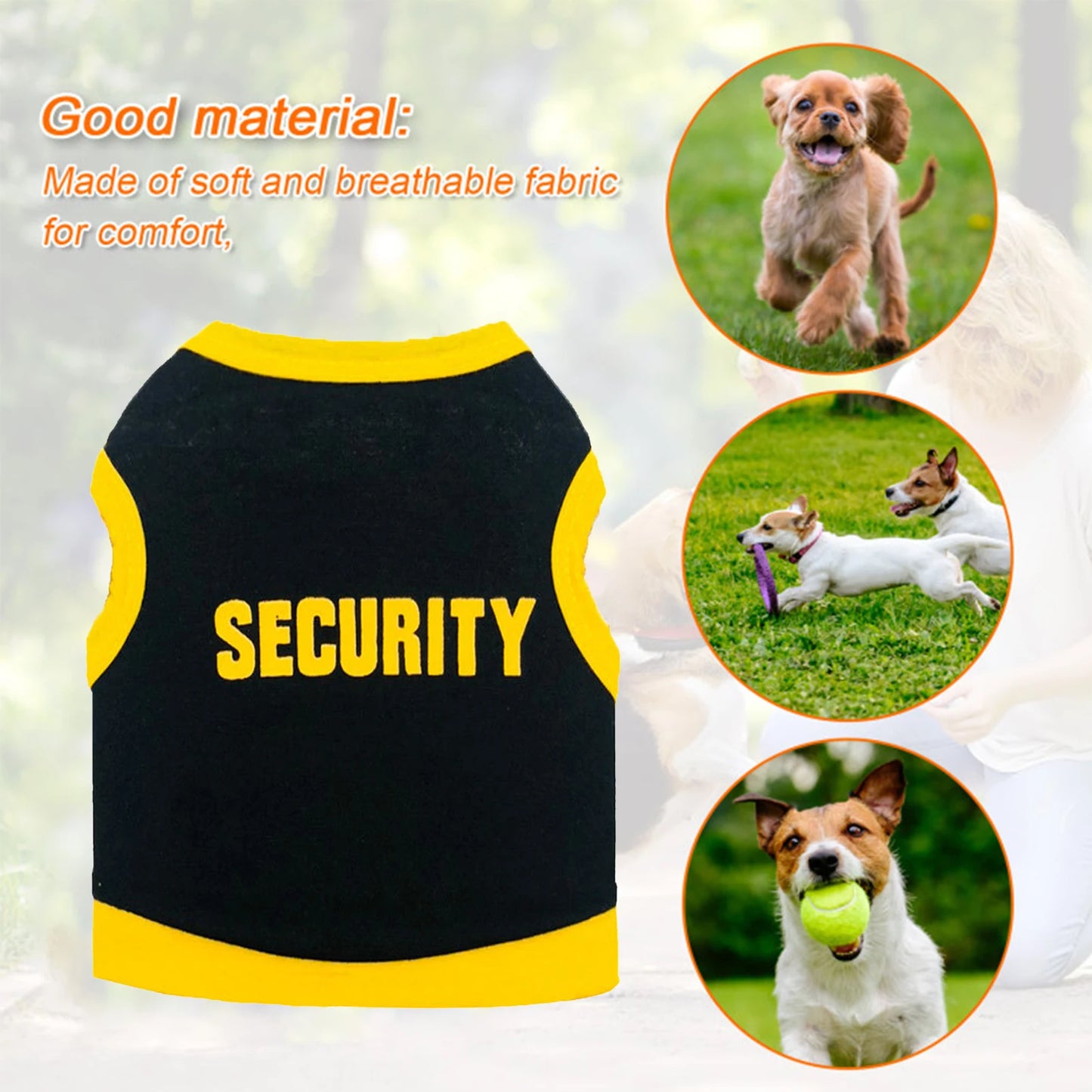 Camiseta de seguridad para perros, camiseta de algodón para perros, ropa de verano para niños, camiseta de seguridad para perros de algodón, trajes para mascotas masculinas, ropa para gatos, chaleco de seguridad