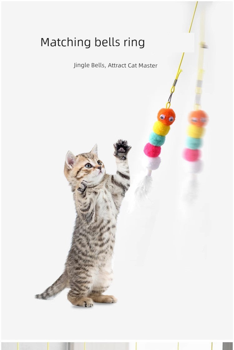 Self-Hi Relief Elastic Bell Little Mouse Cat Toy