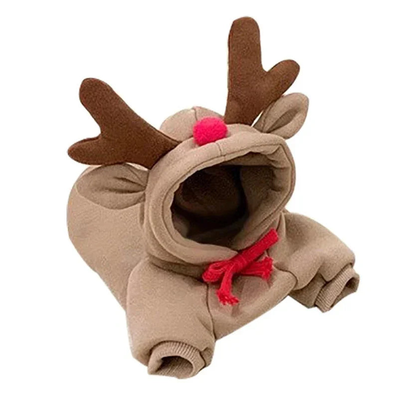 Cute Fruit Dog Clothes Reindeer Small Dogs Hoodies Warm Pet Clothing Puppy Cat Costume Coat Chihuahua Mouse Cheese Jacket Suit